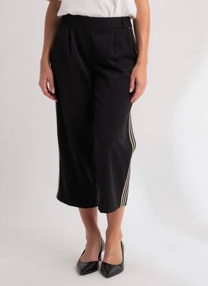 Pantalon trei sferturi croială dreaptă mărime normală negru VOODOO femeie