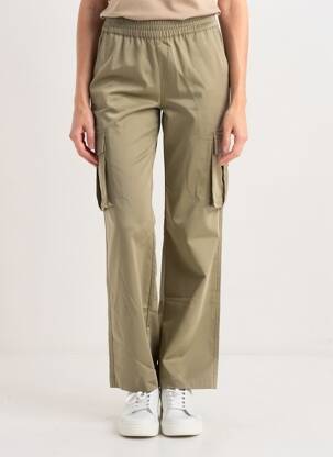 Pantalon cargo mărime normală mărime normală verde B.YOUNG femeie