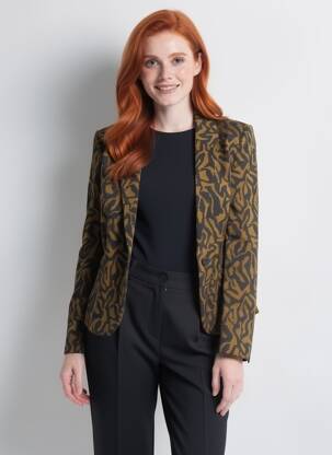 Sacou croială cambrată verde B.YOUNG femeie
