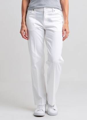 Pantalon drept elasticitate mărime normală alb KANOPE femeie