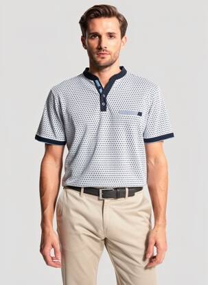 Tricou elasticitate mâneci scurte albastru COFOX bărbat