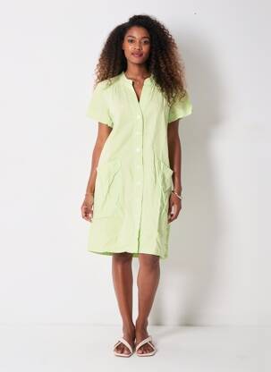 Rochie midi mâneci scurte mâneci scurte verde COUTURIST femeie