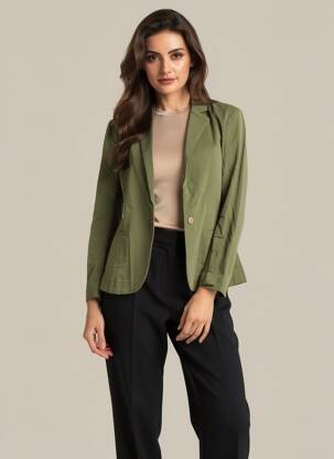 Sacou buzunare verde COUTURIST femeie