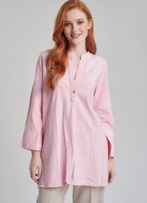 Tunică mâneci lungi mâneci lungi roz COUTURIST femeie