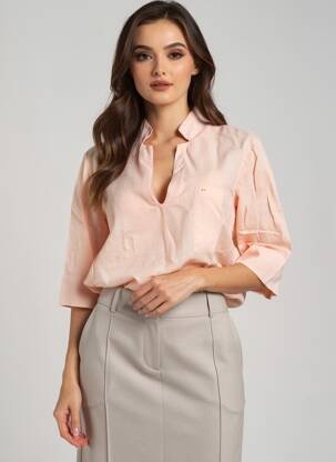 Bluză mâneci lungi mâneci lungi roz COUTURIST femeie