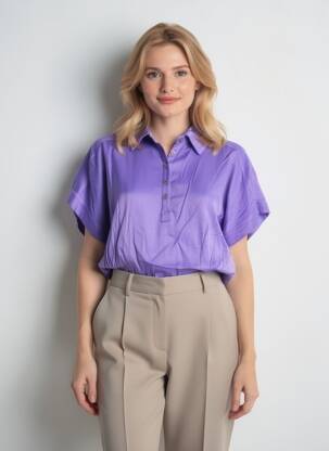 Bluză mâneci scurte violet COUTURIST femeie