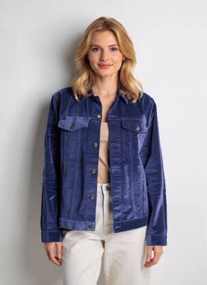 Jachete casual buzunare albastru COUTURIST femeie