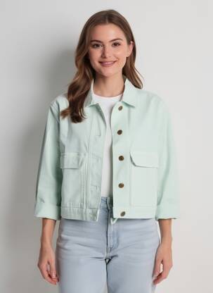 Jachete casual croială dreaptă albastru COUTURIST femeie