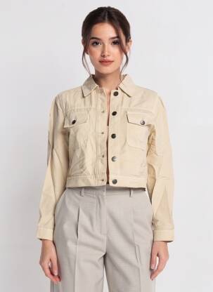 Jachete casual buzunare bej COUTURIST femeie