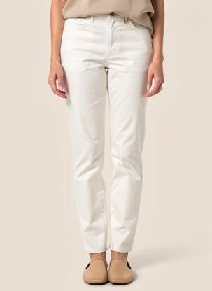 Pantalon slim talie înaltă talie înaltă bej COUTURIST femeie