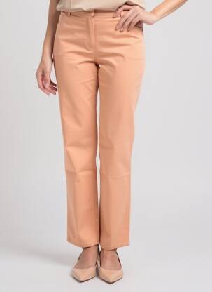 Pantalon drept elasticitate mărime normală portocaliu deschis COUTURIST femeie