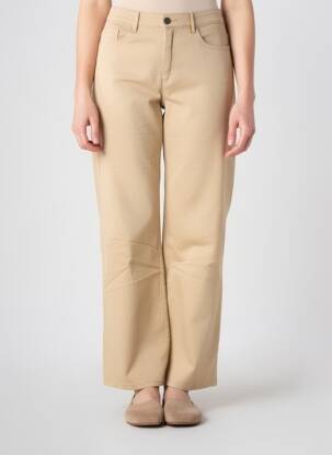 Pantalon drept elasticitate mărime normală bej COUTURIST femeie