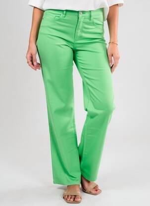 Pantalon drept elasticitate mărime normală verde COUTURIST femeie