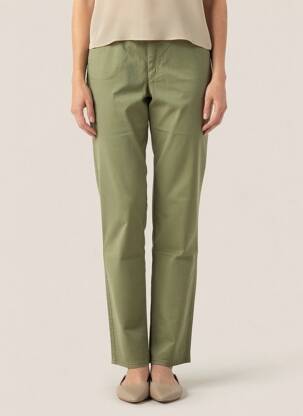 Pantalon drept elasticitate mărime normală verde COUTURIST femeie