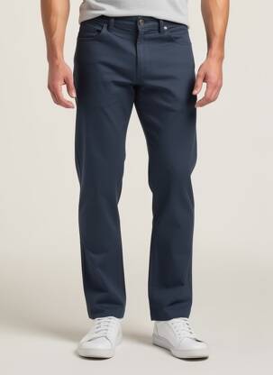 Pantalon chino buzunare albastru DELAHAYE bărbat