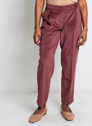 Pantalon slim buzunare maro MARYLEY femeie
