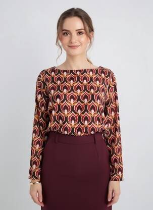 Tricou mâneci lungi mâneci lungi roșu SURKANA femeie