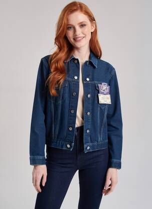 Jachete casual buzunare albastru BUFFALO femeie