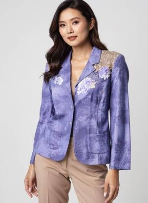 Sacou buzunare violet ROSA ROSAM femeie