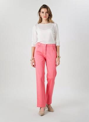 Pantalon drept elasticitate mărime normală roz FREDA femeie