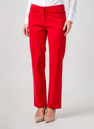 Pantalon drept elasticitate mărime normală roșu FREDA femeie