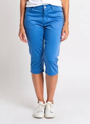 Pantalon 7/8 elasticitate mărime normală albastru KANOPE femeie