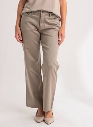 Pantalon drept elasticitate mărime normală bej KANOPE femeie