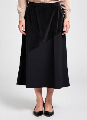 Fustă midi elasticitate negru ROSA ROSAM femeie