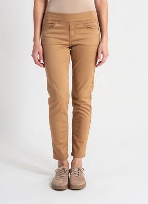 Jegging țesătură denim mărime normală galben KANOPE femeie
