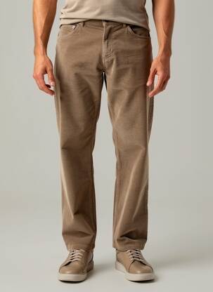 Pantalon drept elasticitate mărime normală maro HAROLD bărbat
