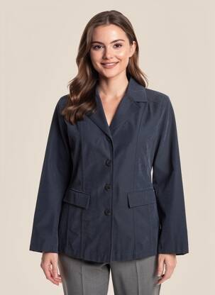 Sacou buzunare albastru FASHION femeie