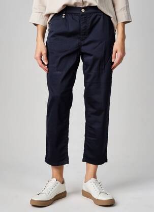 Pantalon 7/8 elasticitate mărime normală albastru ANNA MONTANA femeie
