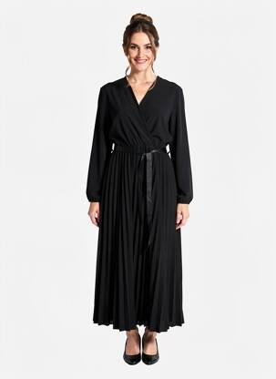 Rochie lungă mâneci lungi mâneci lungi negru NEW STYLE femeie