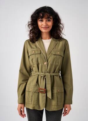 Jachete casual guler tip costum verde AGATHE & LOUISE femeie