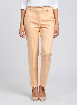 Pantalon slim buzunare portocalie BARILOCHE femeie