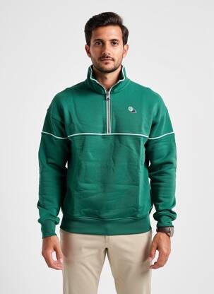 Hanorac broderie mâneci lungi verde THE ACE CLUB bărbat