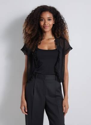 Bolero mâneci scurte negru H&M femeie