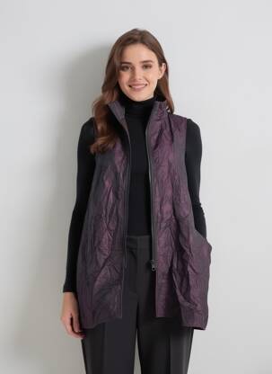 Jachete casual croială dreaptă violet KOZAN femeie