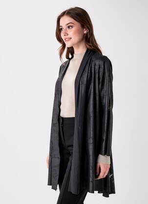 Jachete casual croială dreaptă negru KOZAN femeie