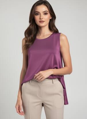 Top elasticitate fără mâneci violet KOZAN femeie