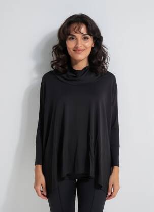 Tricou mâneci lungi mâneci lungi negru KOZAN femeie