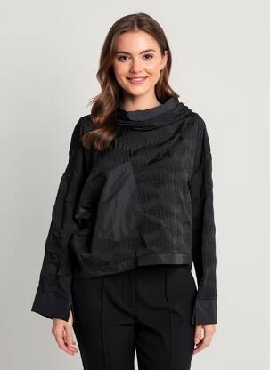 Tricou mâneci lungi mâneci lungi negru KOZAN femeie