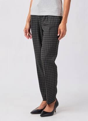 Pantalon slim talie elastică mărime normală gri GERSHON BRAM femeie