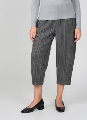 Pantalon 7/8 talie înaltă talie înaltă gri CPC femeie