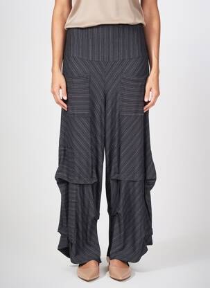 Pantalon drept elasticitate mărime normală negru KOZAN femeie