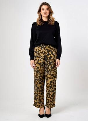 Pantalon drept elasticitate mărime normală maro MASAI femeie