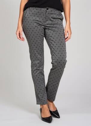Pantalon slim mărime normală mărime normală gri PLEASE femeie