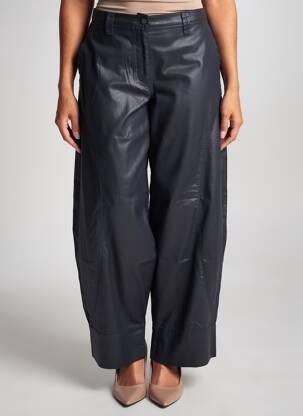 Pantalon larg închidere cu fermoar sub clapetă cu nasturi mărime normală gri MES SOEURS ET MOI femeie