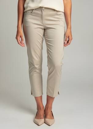 Pantalon 7/8 elasticitate mărime normală bej EAST DRIVE femeie