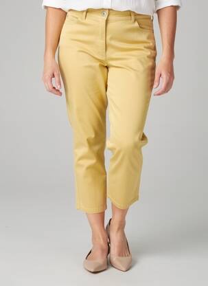Pantalon 7/8 elasticitate mărime normală galben OLSEN femeie